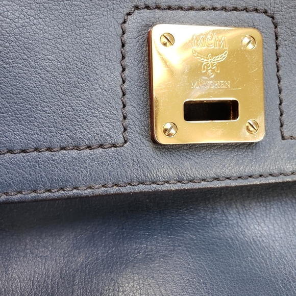 MCM Vintage  Elderberry Two-Way Satchel - Picture 11 of 15